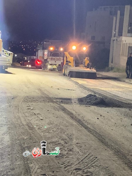  كفرقاسم : بدء الأعمال في البنية التحتية في الشارع الموصل الى كفربرا وتعتذر البلدية عن أي ازعاج خلال فترة تنفيذ أعمال التزفيت